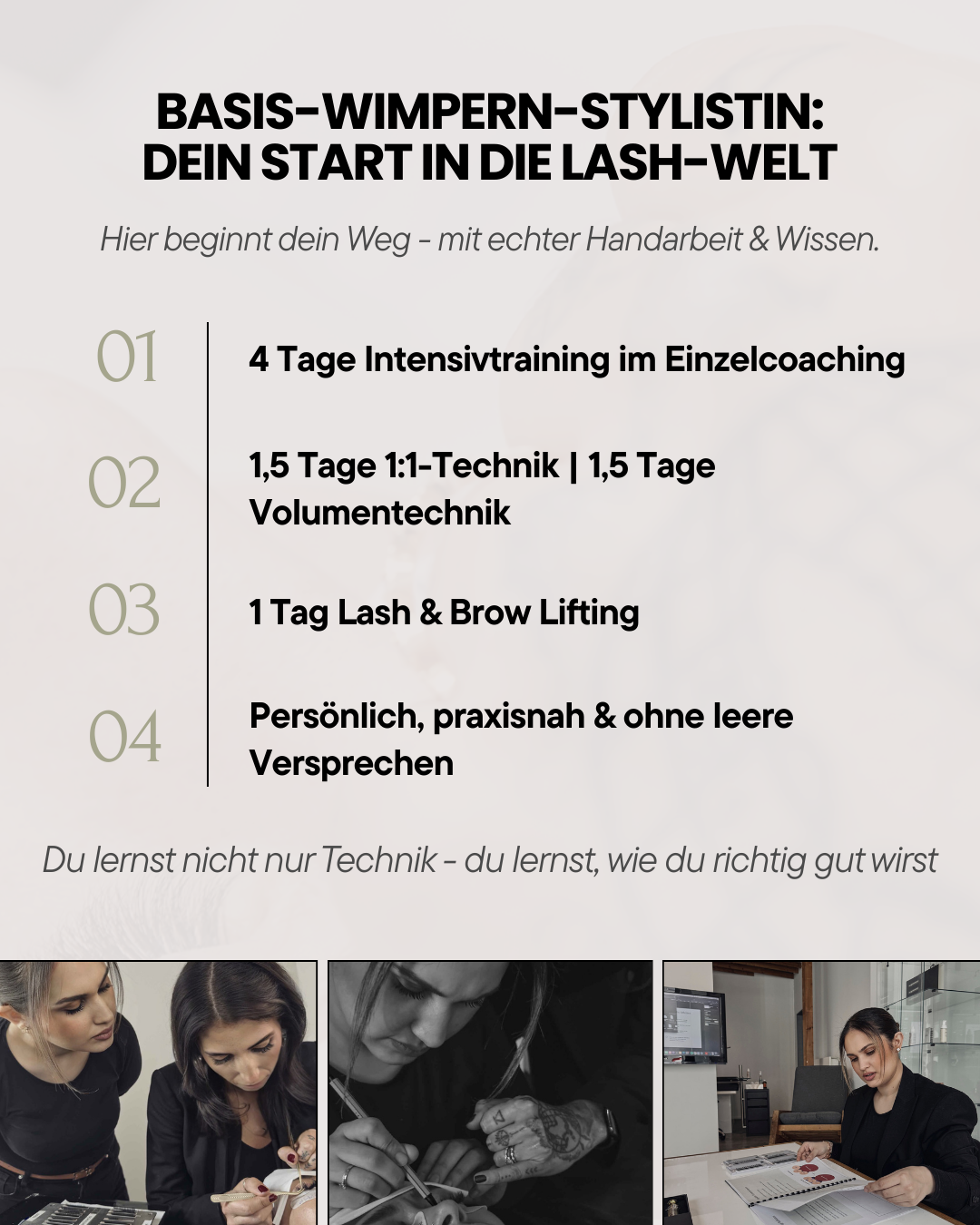Basis Wimpernstylistin Ausbildung | Schulung mit Zertifikat