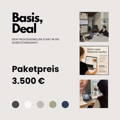 Basis-Deal – Dein professioneller Start in die Selbstständigkeit