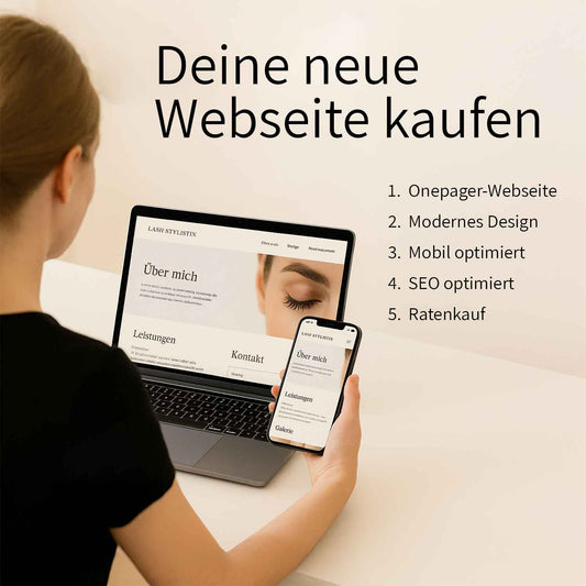Dein Onepager – die perfekte Webseite für Lash Stylistinnen