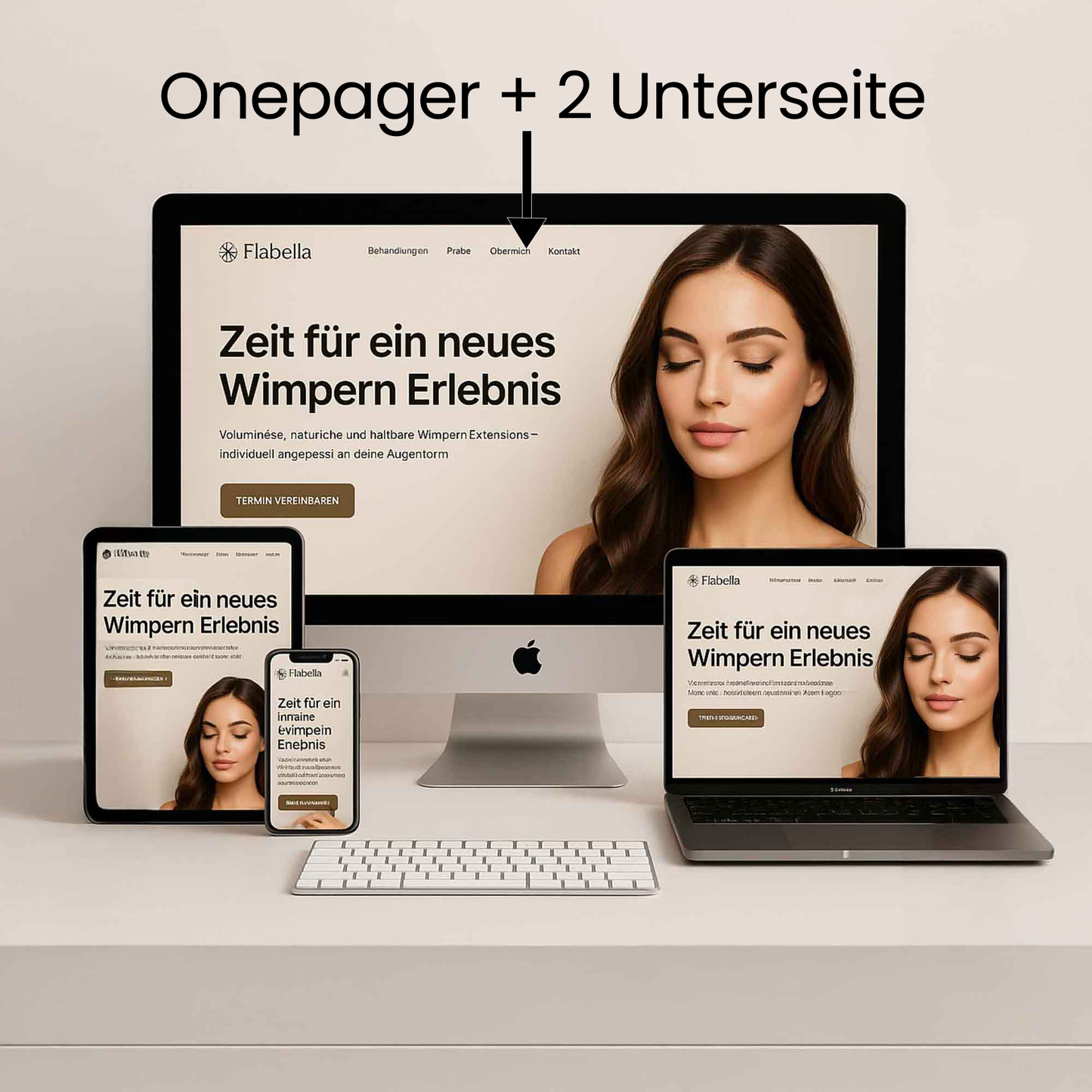 Dein Onepager – die perfekte Webseite für Lash Stylistinnen