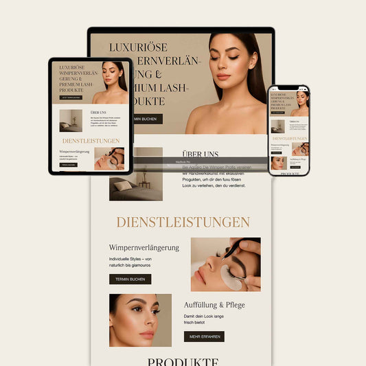Profi Webseite für Beauty Studios | Mehr Umsatz & Kundengewinnung
