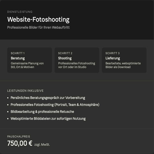 Website Fotoshooting